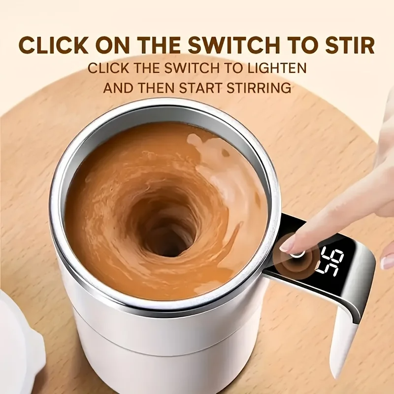 Self-Stirring Electric Coffee Mug