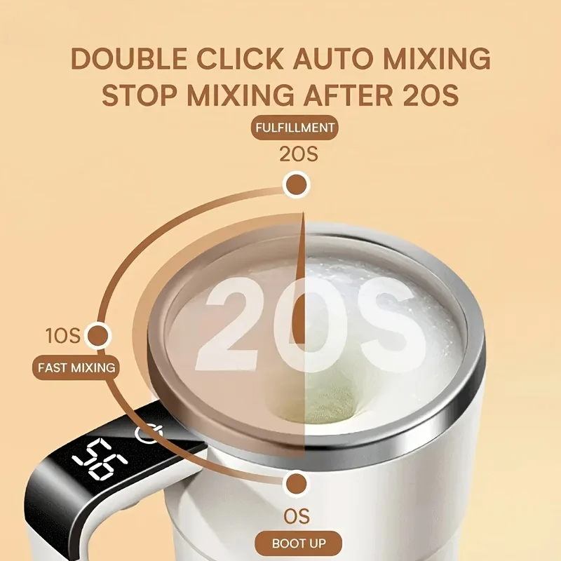 Self-Stirring Electric Coffee Mug